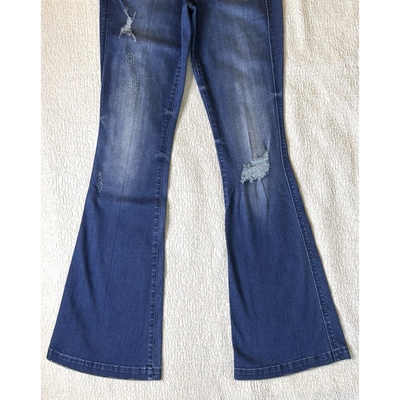 Farrah High Rise Flare Bell Bottom Jeans Size 27 NEW Y2K Inspired - Picture 6 of 12